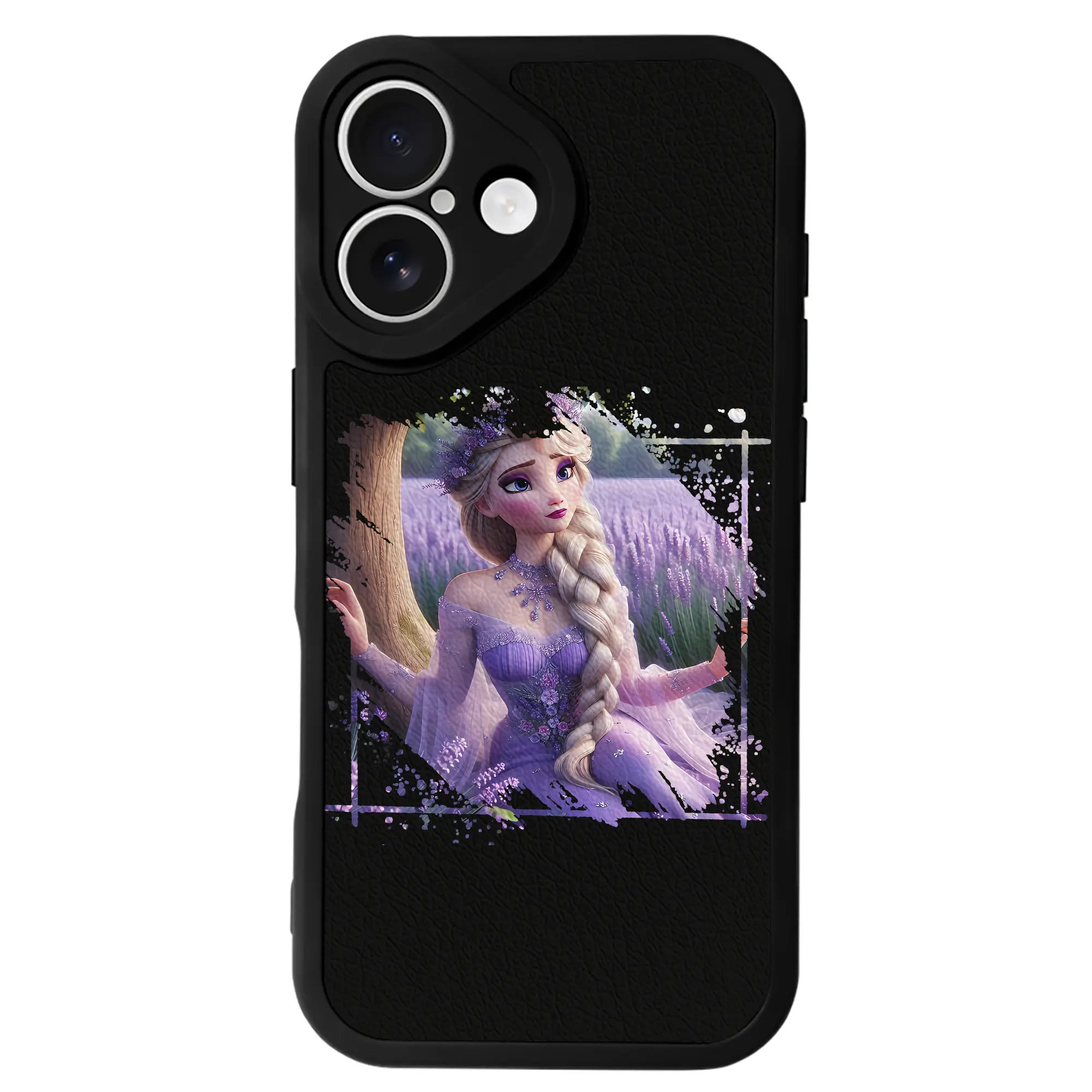 アナと雪の女王(Frozen) グッズ エルサ(Elsa) - IPhone 16シリーズ対応 ・ シリコンスマホケース ・ レザー調 ・ 高精度フィット ・ 耐衝撃 ・ ワイヤレス充電対応 ・ 精密カット